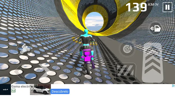 Superhero Moto Stunts Racing android App screenshot 0