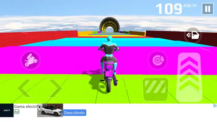 Superhero Moto Stunts Racing android App screenshot 1