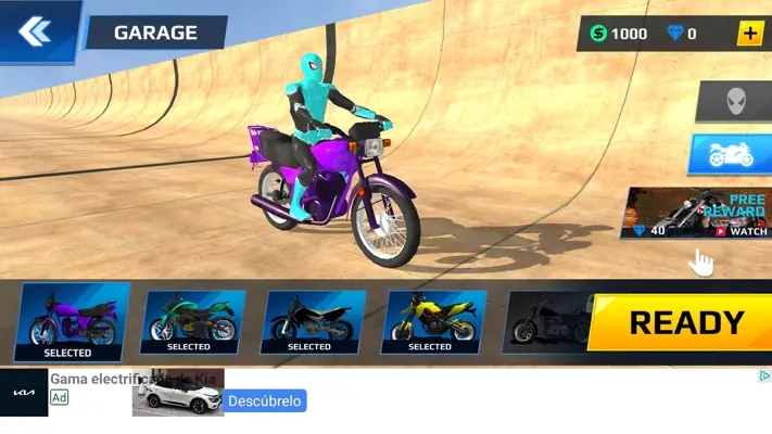 Superhero Moto Stunts Racing android App screenshot 3