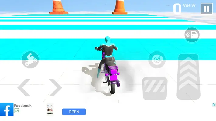 Superhero Moto Stunts Racing android App screenshot 4